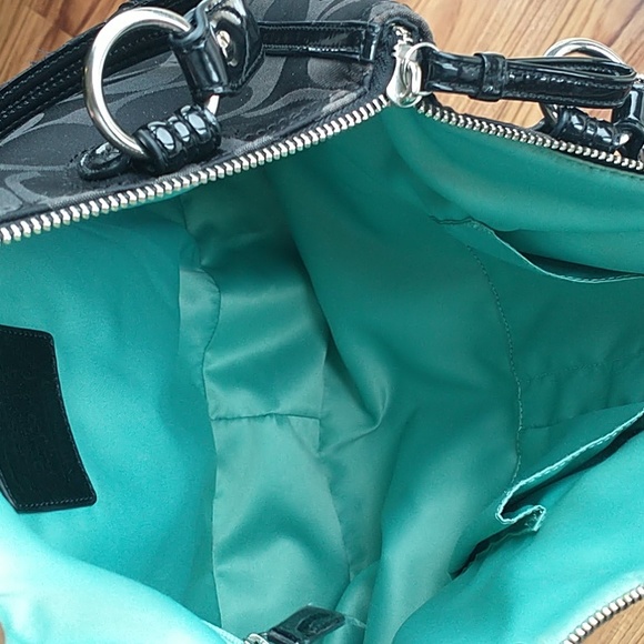 Coach Black Canvas Tote Handbag - Picture 3 of 15